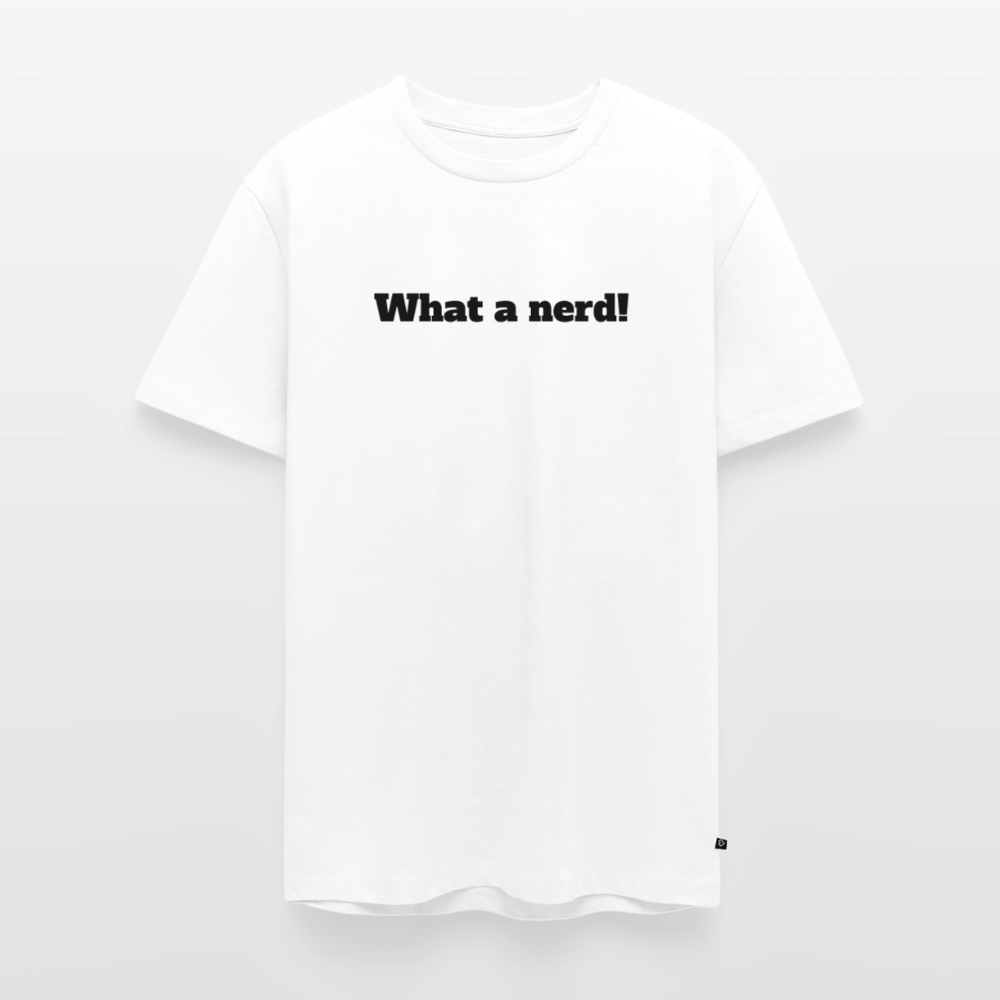 What a nerd! - Premium herre T-shirt - hvid