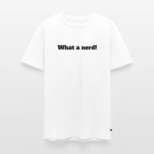 What a nerd! - Premium herre T-shirt - hvid
